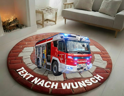 Firefighter Austria Quilted Round Mat 0510
