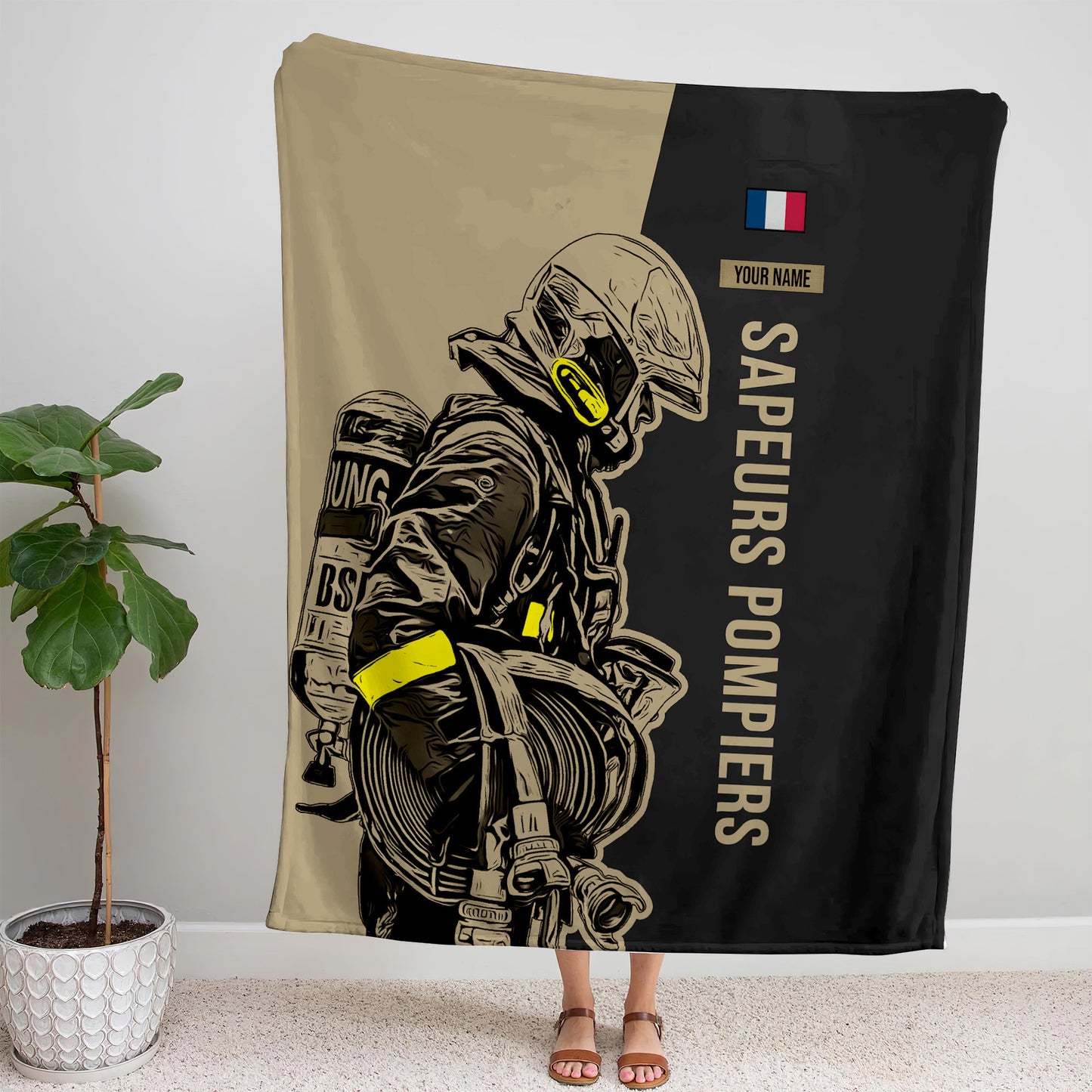 Firefighter France bedding Quilt blankets 3d 1110