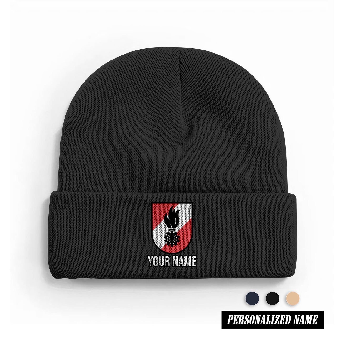 Firefighter Austria Feuerwehr Mütze Acryl Unisex – Atmungsaktiv, Waschbar, Mehrere Farben, Geschenkidee für Männer & Frauen