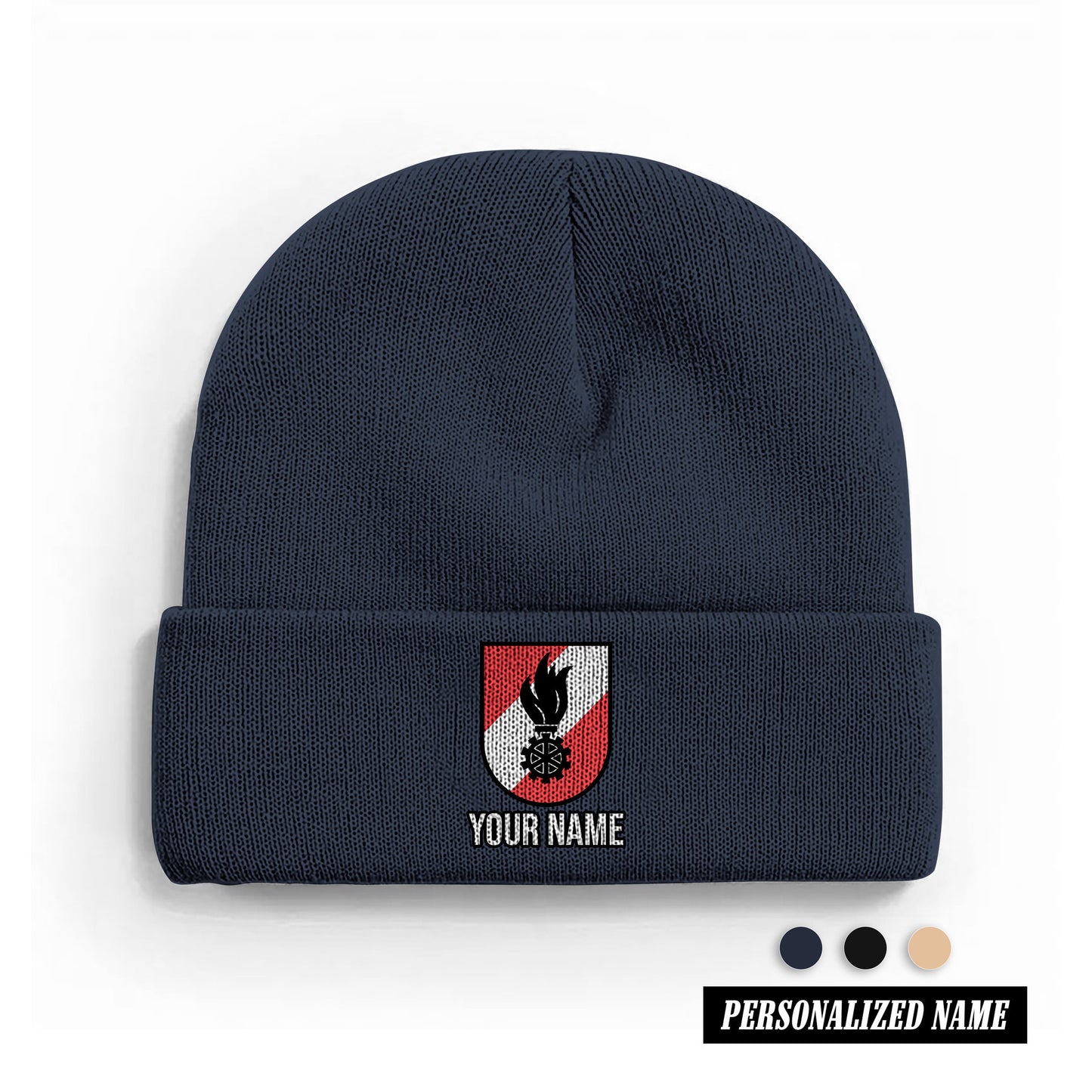 Firefighter Austria Feuerwehr Mütze Acryl Unisex – Atmungsaktiv, Waschbar, Mehrere Farben, Geschenkidee für Männer & Frauen