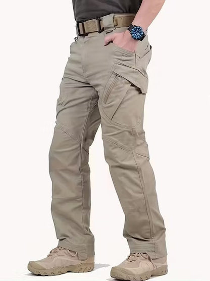 Firefighter France Pantalon cargo en polaire pour homme – Avec poches à rabat, coupe droite, chaud et confortable pour le travail et les activités de plein air.