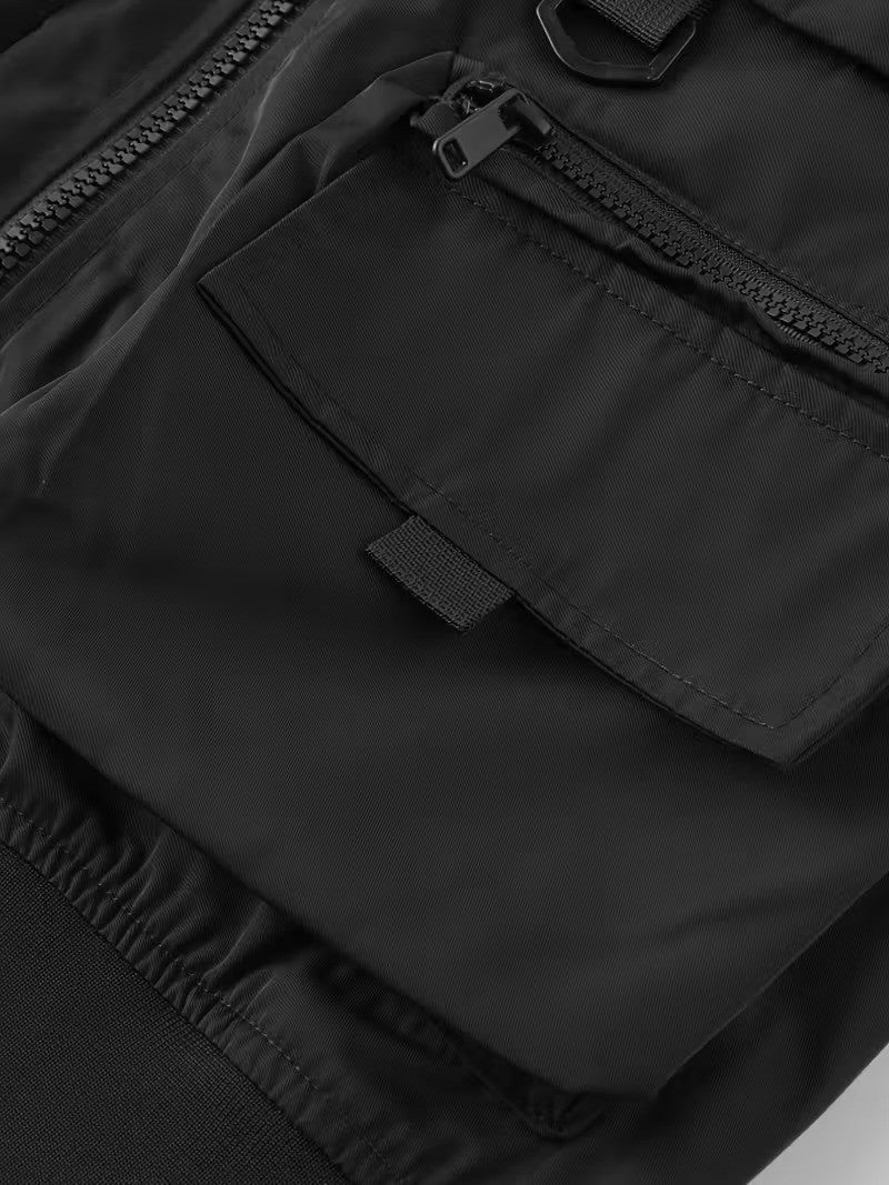 Firefighter Austria custom Herren Bomberjacke – Leichtes Arbeitsjacke mit Stehkragen und Mehreren Taschen