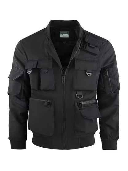 Firefighter Germany custom Herren Bomberjacke – Leichtes Arbeitsjacke mit Stehkragen und Mehreren Taschen