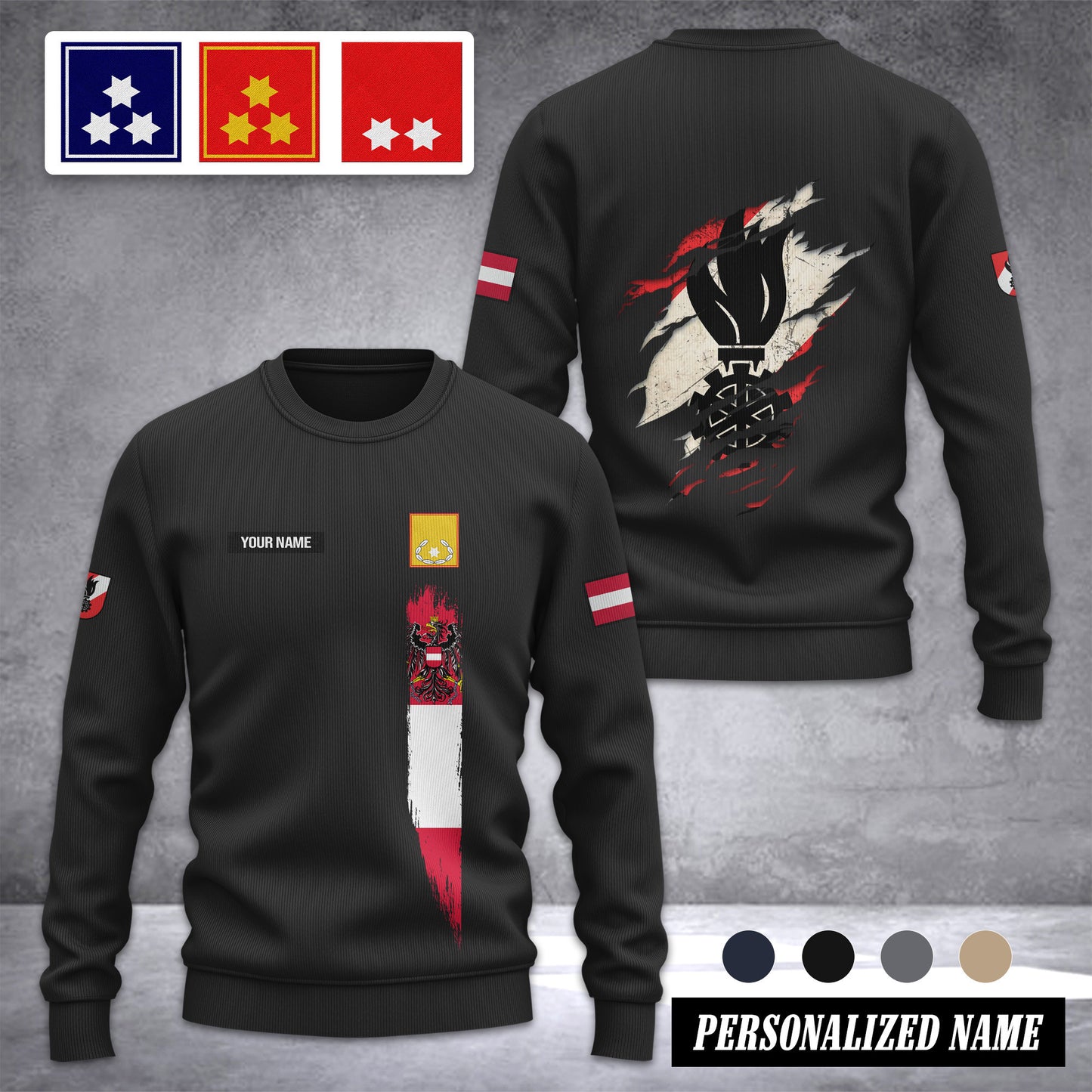 Firefighter Austria Ugly Sweater Customize ranking 3d printed