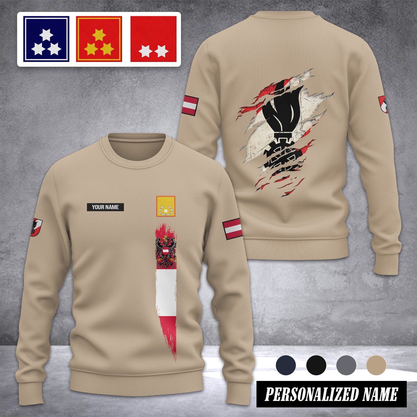 Firefighter Austria Ugly Sweater Customize ranking 3d printed