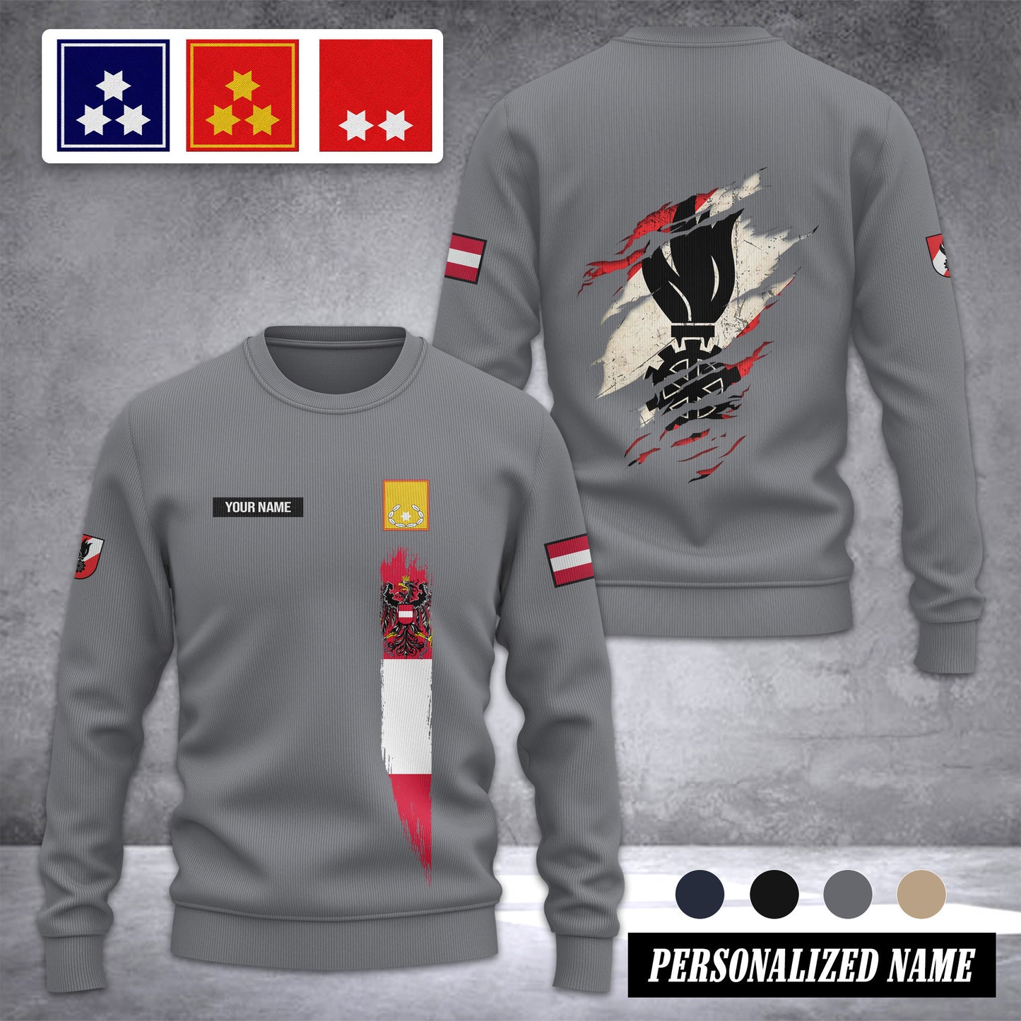 Firefighter Austria Ugly Sweater Customize ranking 3d printed