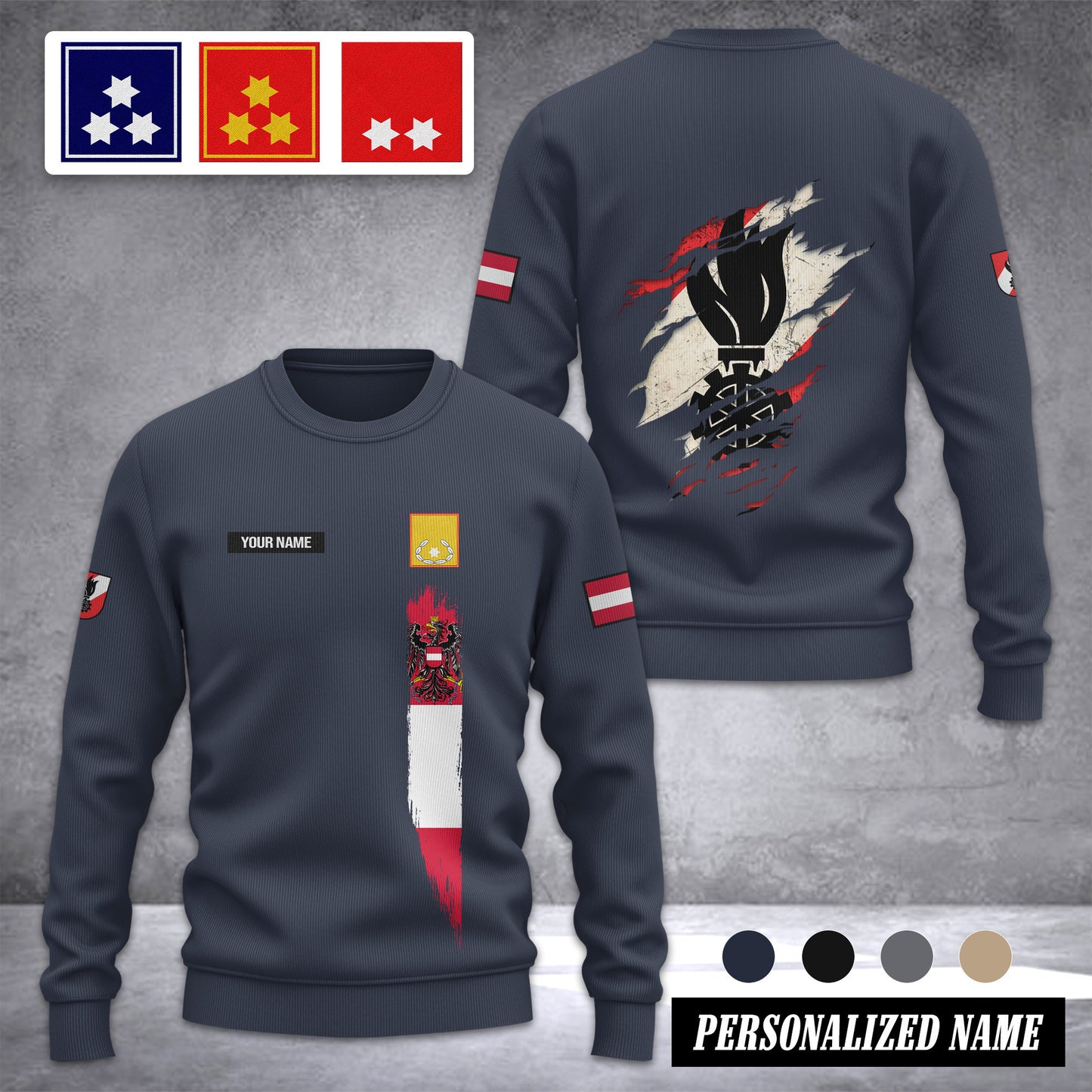 Firefighter Austria Ugly Sweater Customize ranking 3d printed