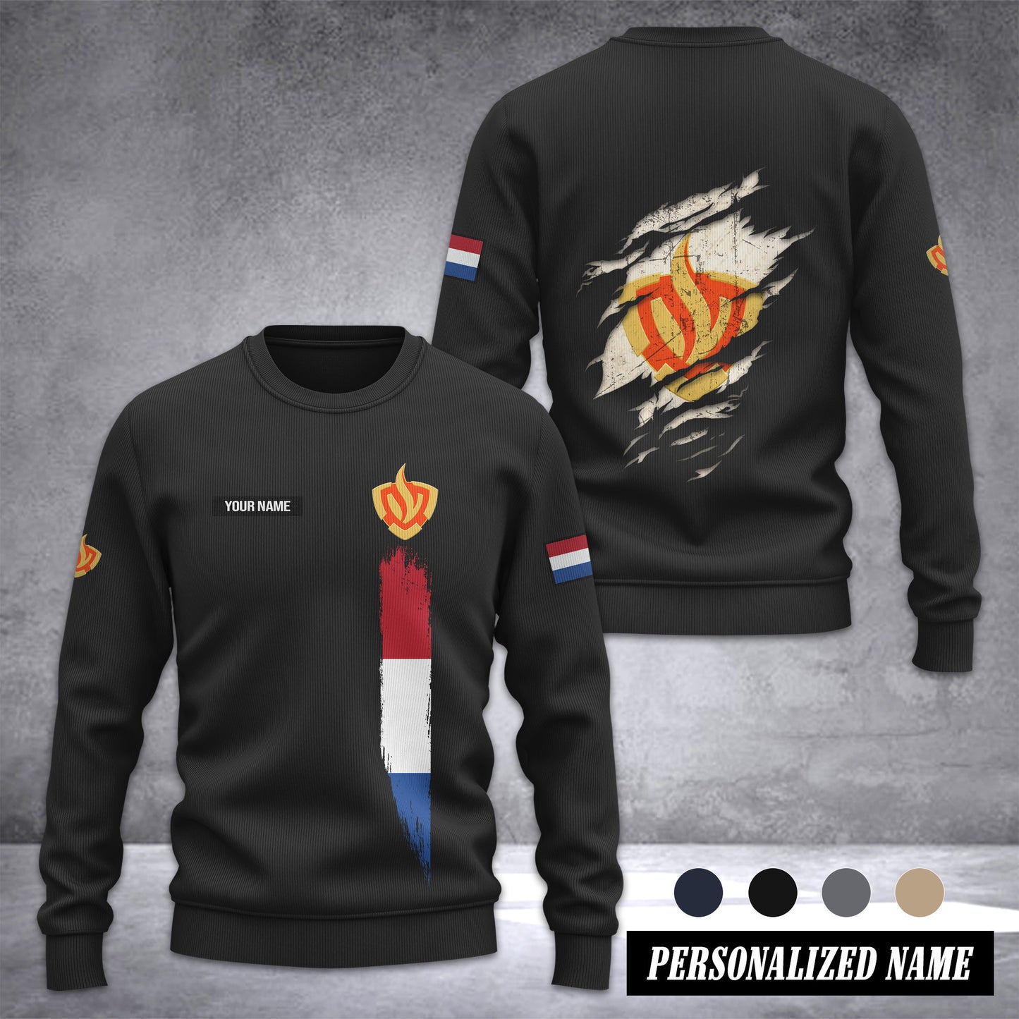 Firefighter Netherlands Ugly Sweater Customize 3d printed 2
