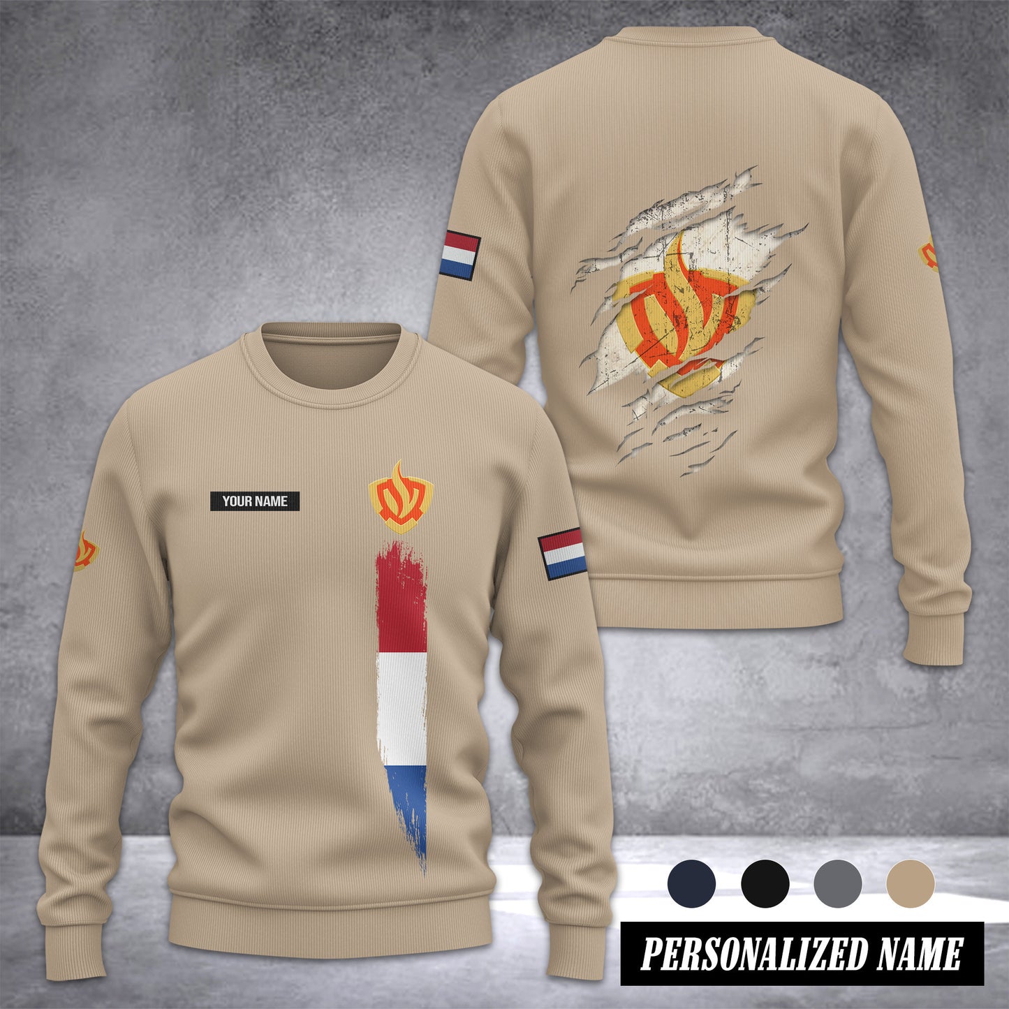 Firefighter Netherlands Ugly Sweater Customize 3d printed 2