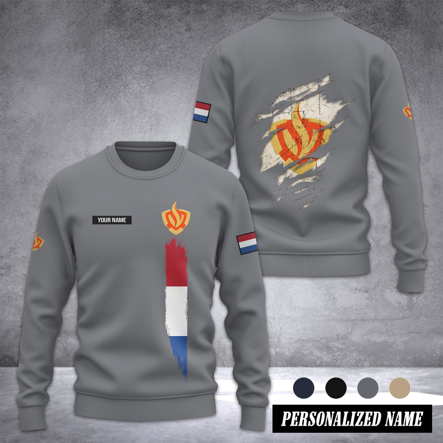 Firefighter Netherlands Ugly Sweater Customize 3d printed 2