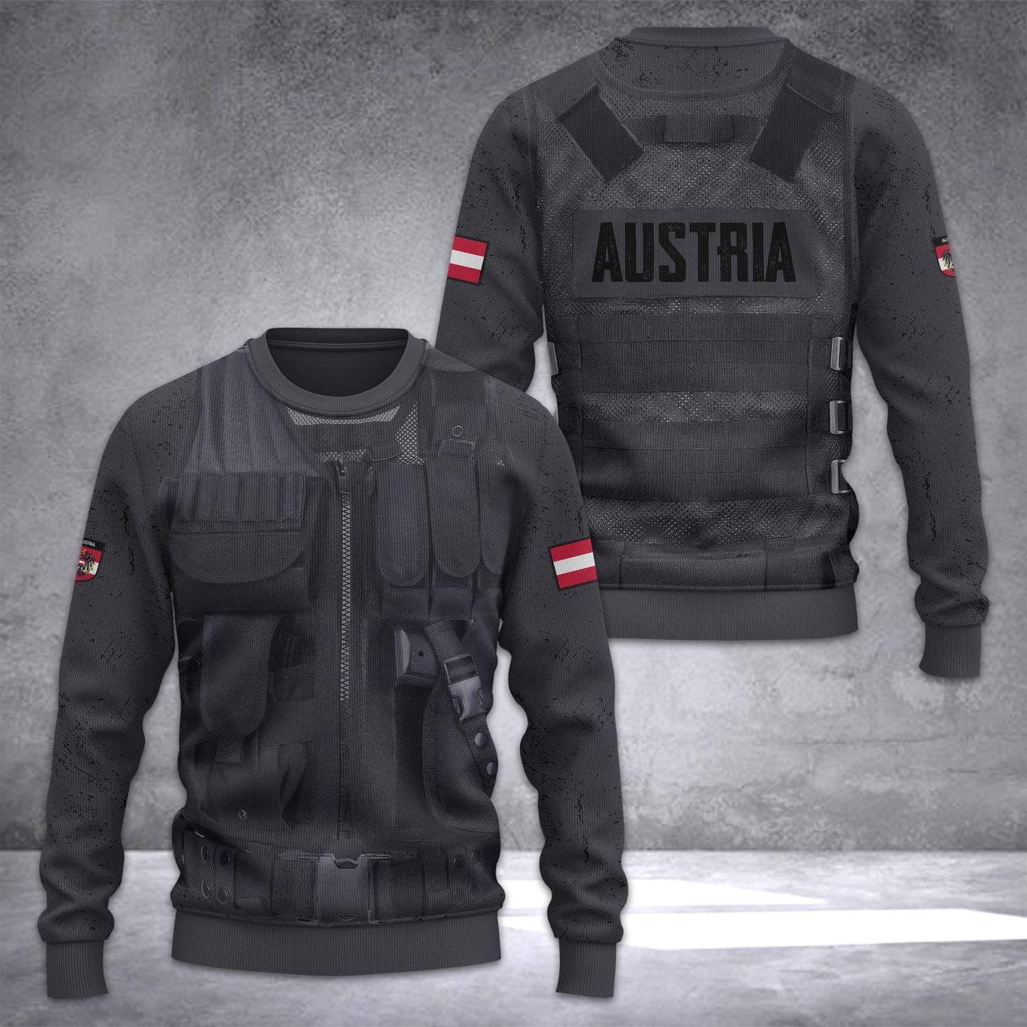 Austria tatical Ugly Sweater Customize 3d printed
