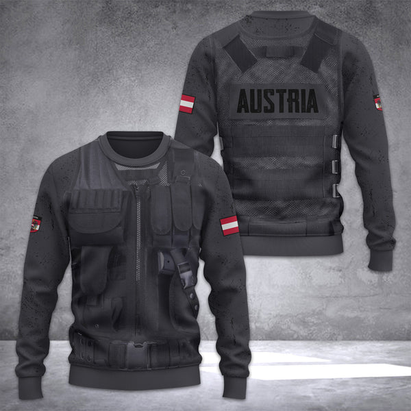 Austria tatical Ugly Sweater Customize 3d printed