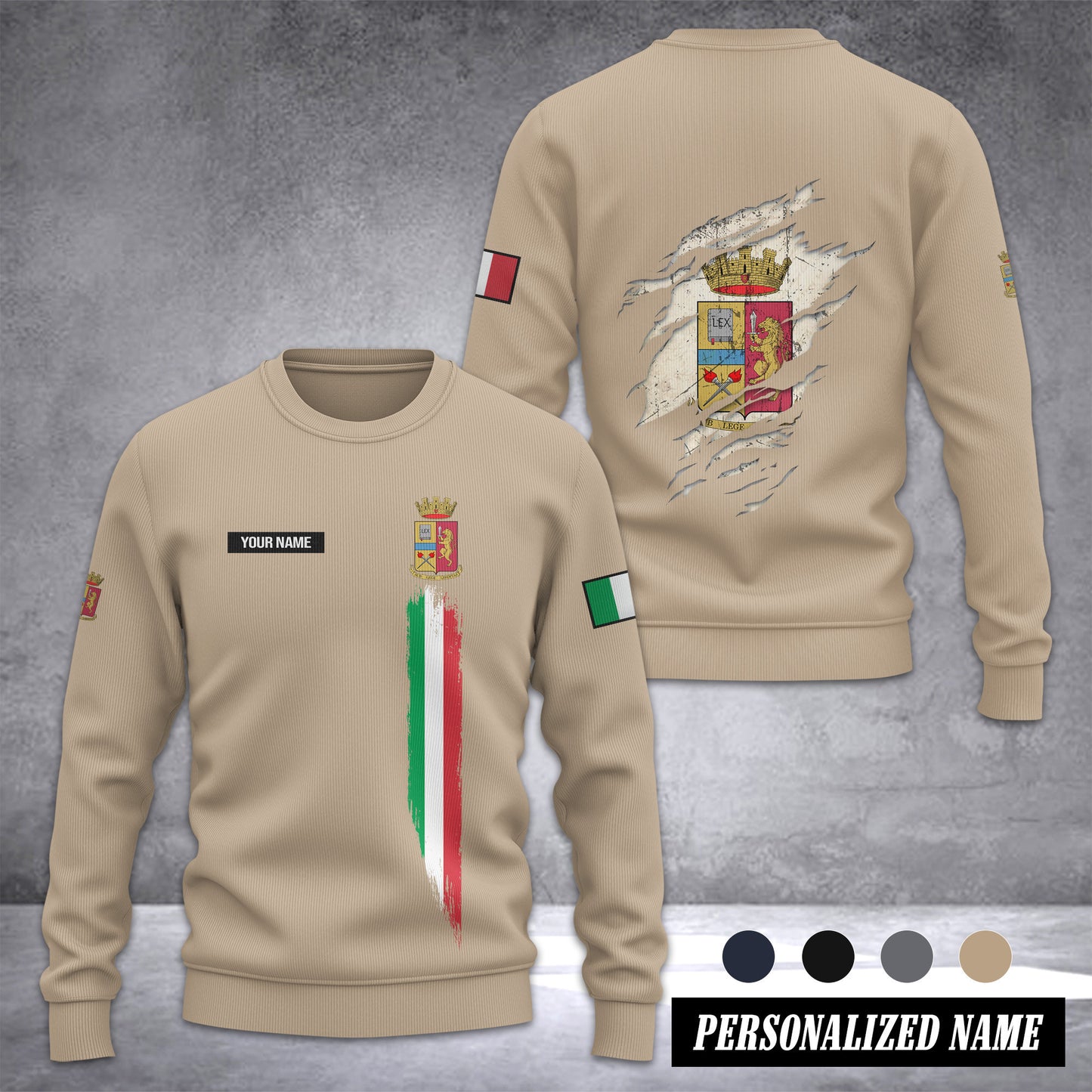Polizia Di Stato Ugly Sweater Customize 3d printed 2