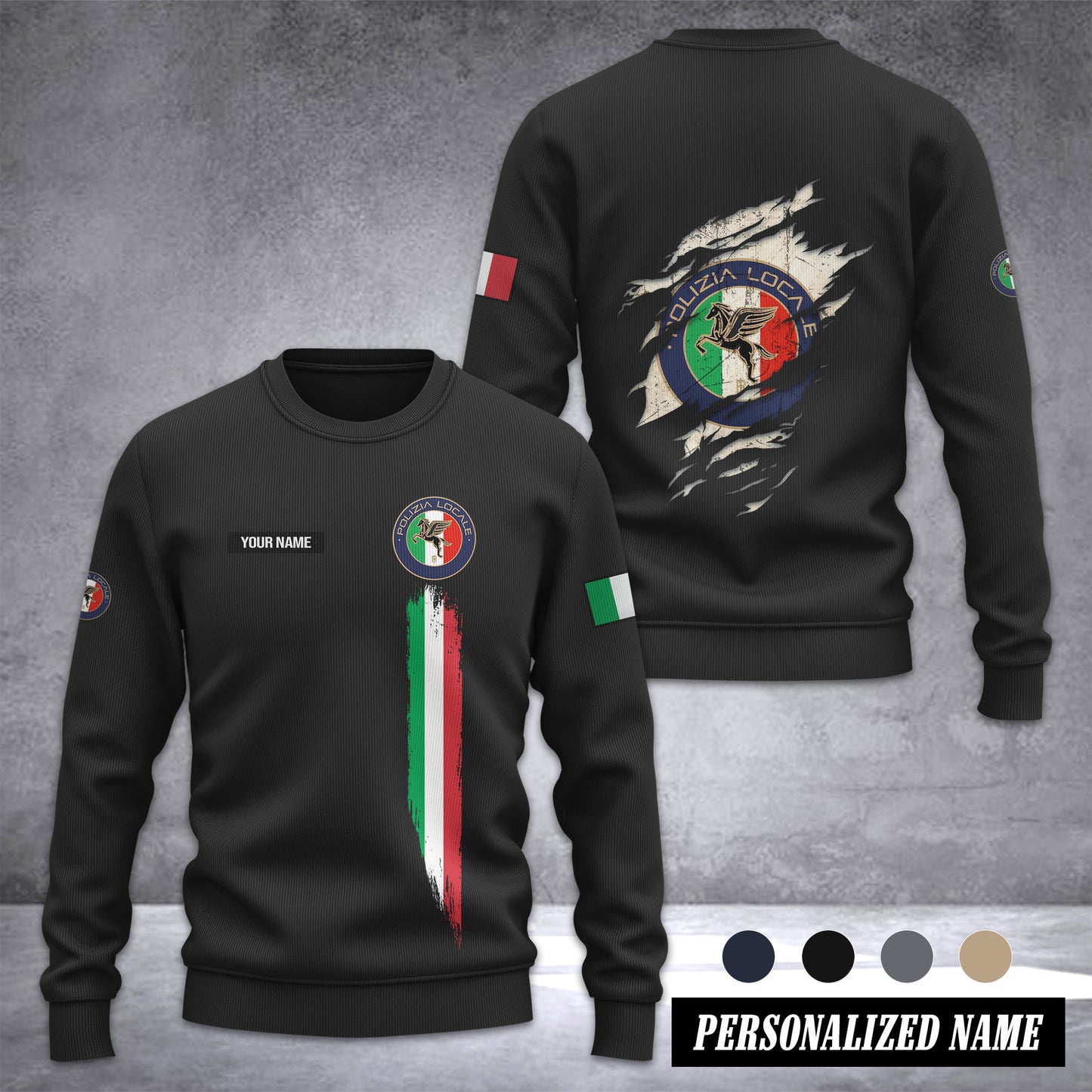 Polizia Locale Sweater Customize 3d printed 2