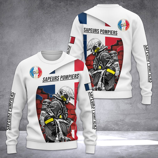 Firefighter France Ugly Sweater Customize 3d printed CDR 2