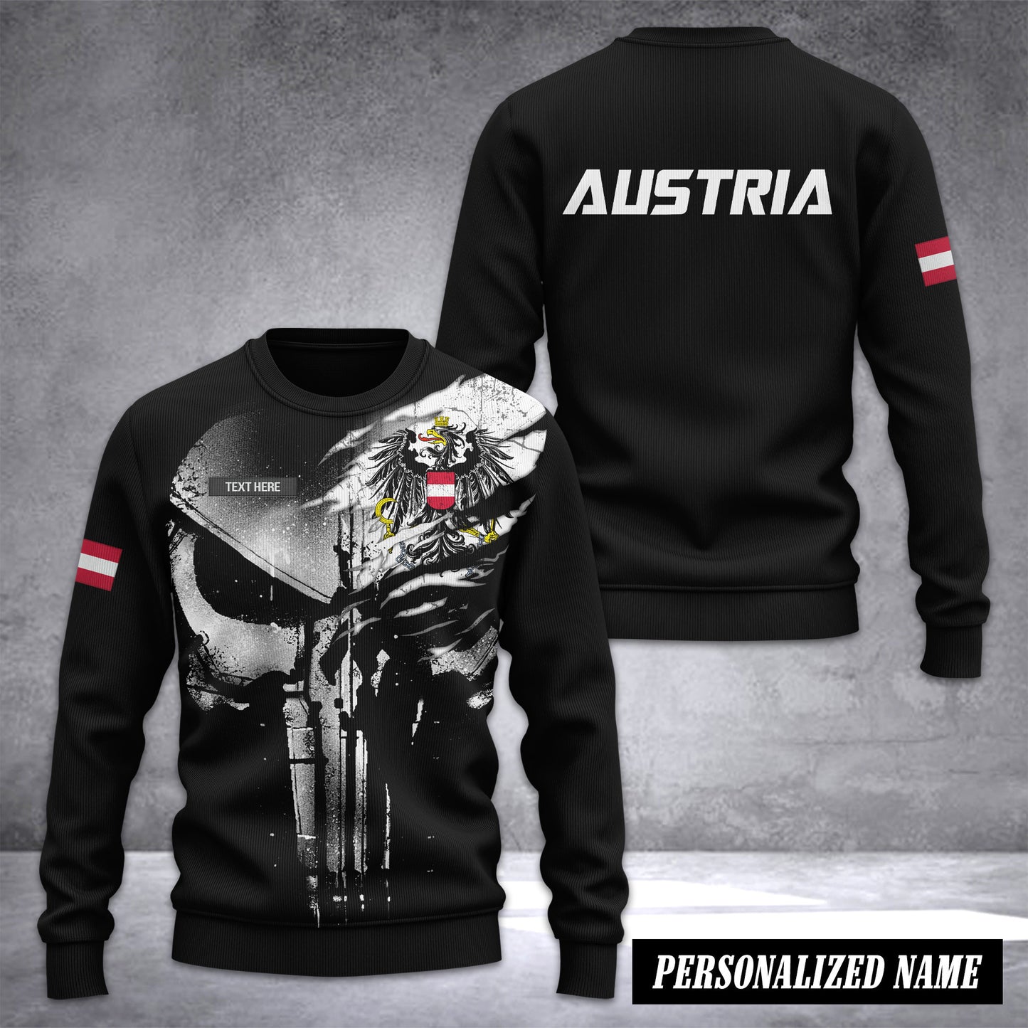 Austria Ugly Sweater Customize 3d printed color