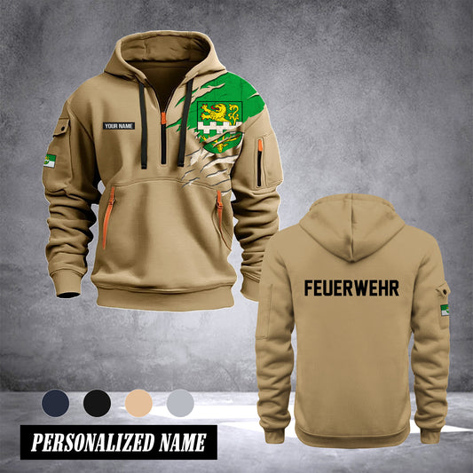 Firefighter Bergisch Gladbach Germany customize Hoodie Half Zipper 0909