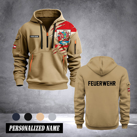 Firefighter Bremerhaven Germany customize Hoodie Half Zipper 0909