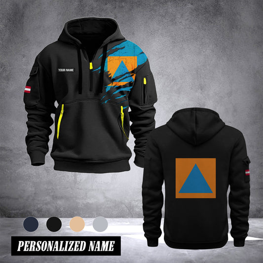 Zivilschutz Austria customize Hoodie Half Zipper DPE