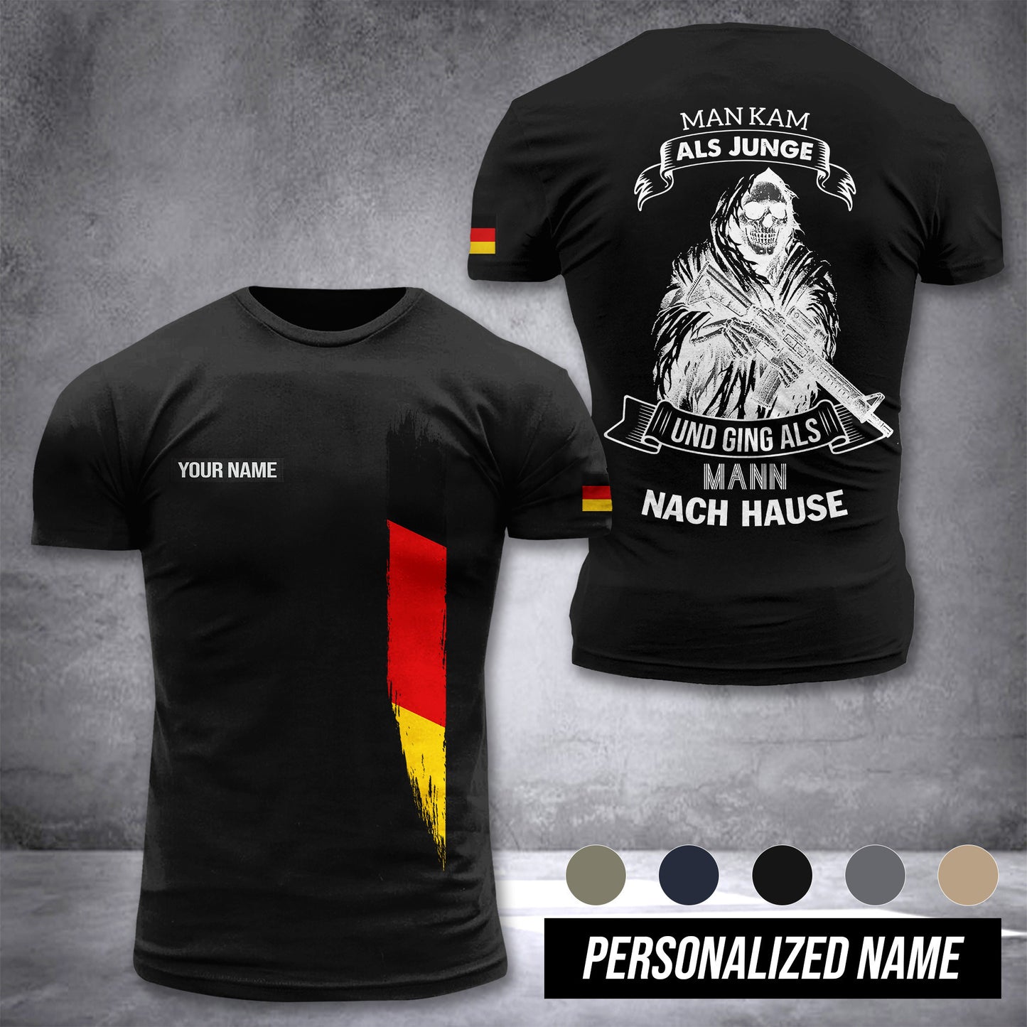 German Soldier customize T-shirt 3d DPE