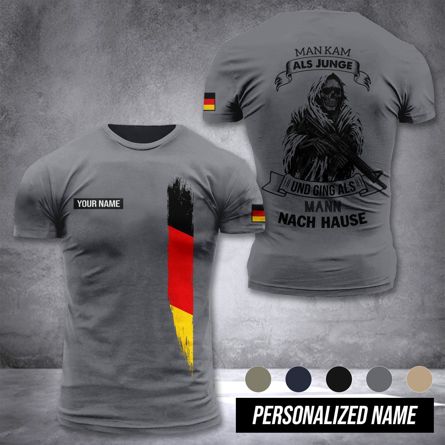 German Soldier customize T-shirt 3d DPE