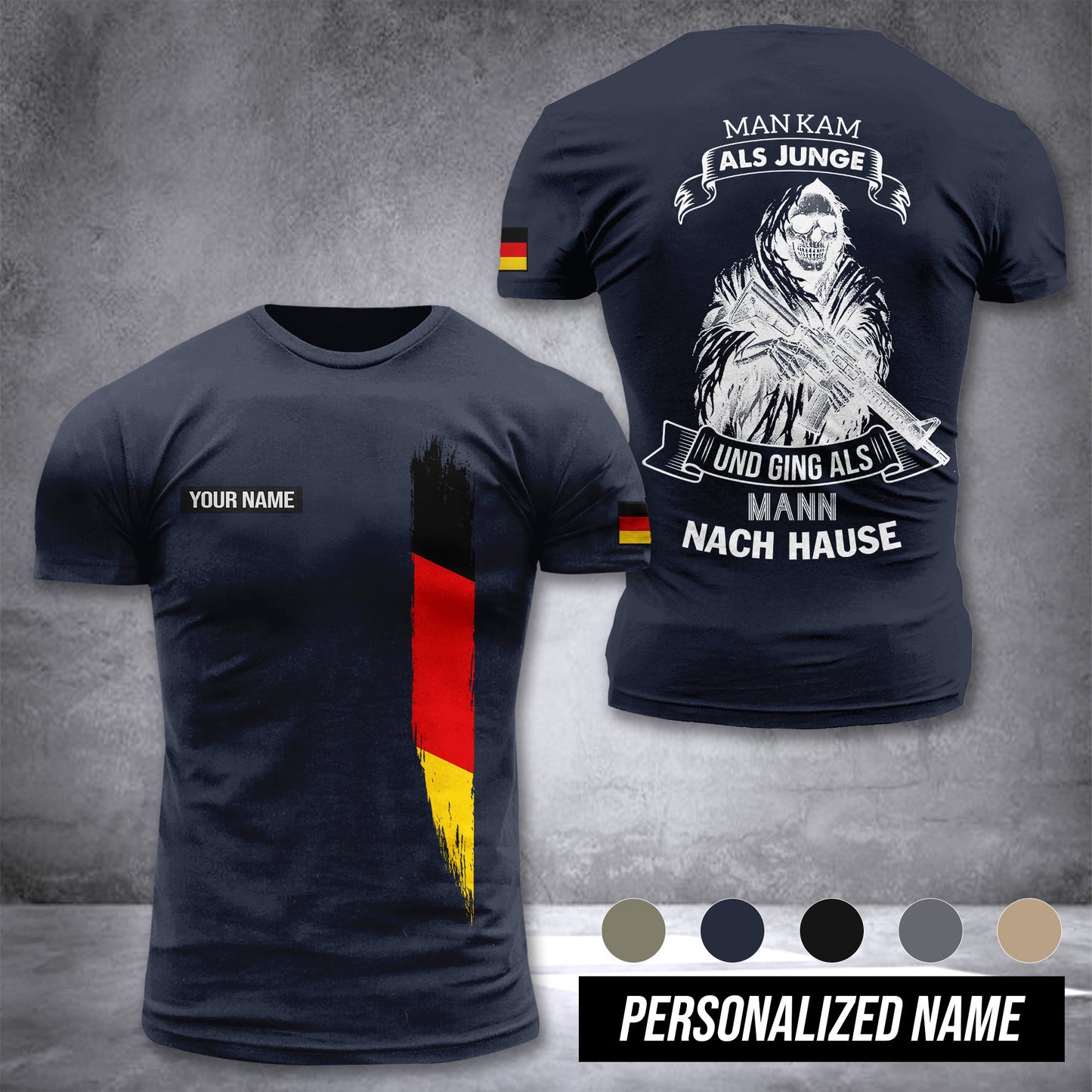 German Soldier customize T-shirt 3d DPE