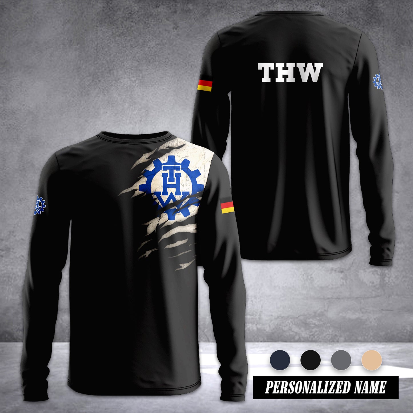 THW Germany Sleeve T-shirt 245