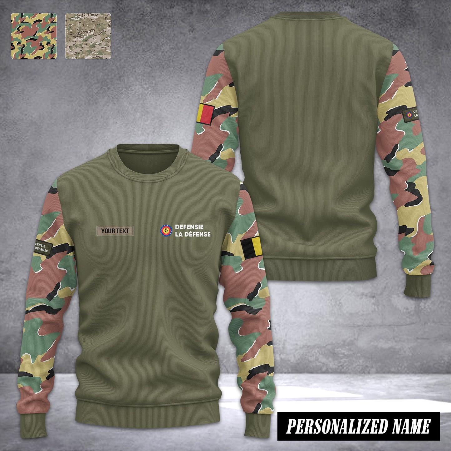 Belgian Army Ugly Sweater Customize 3d printed 118