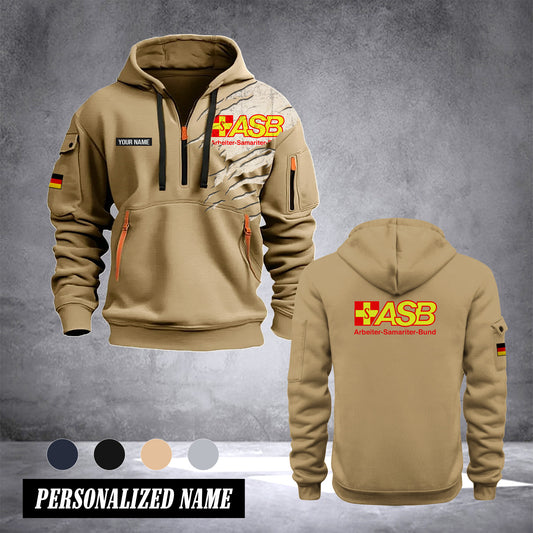 Arbeiter-Samariter-Bund Germany customize Hoodie Half Zipper NLG