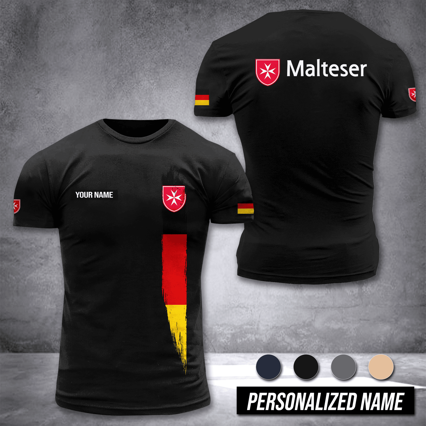 Malteser Hilfsdienst Germany customize T-shirt 3d DPE