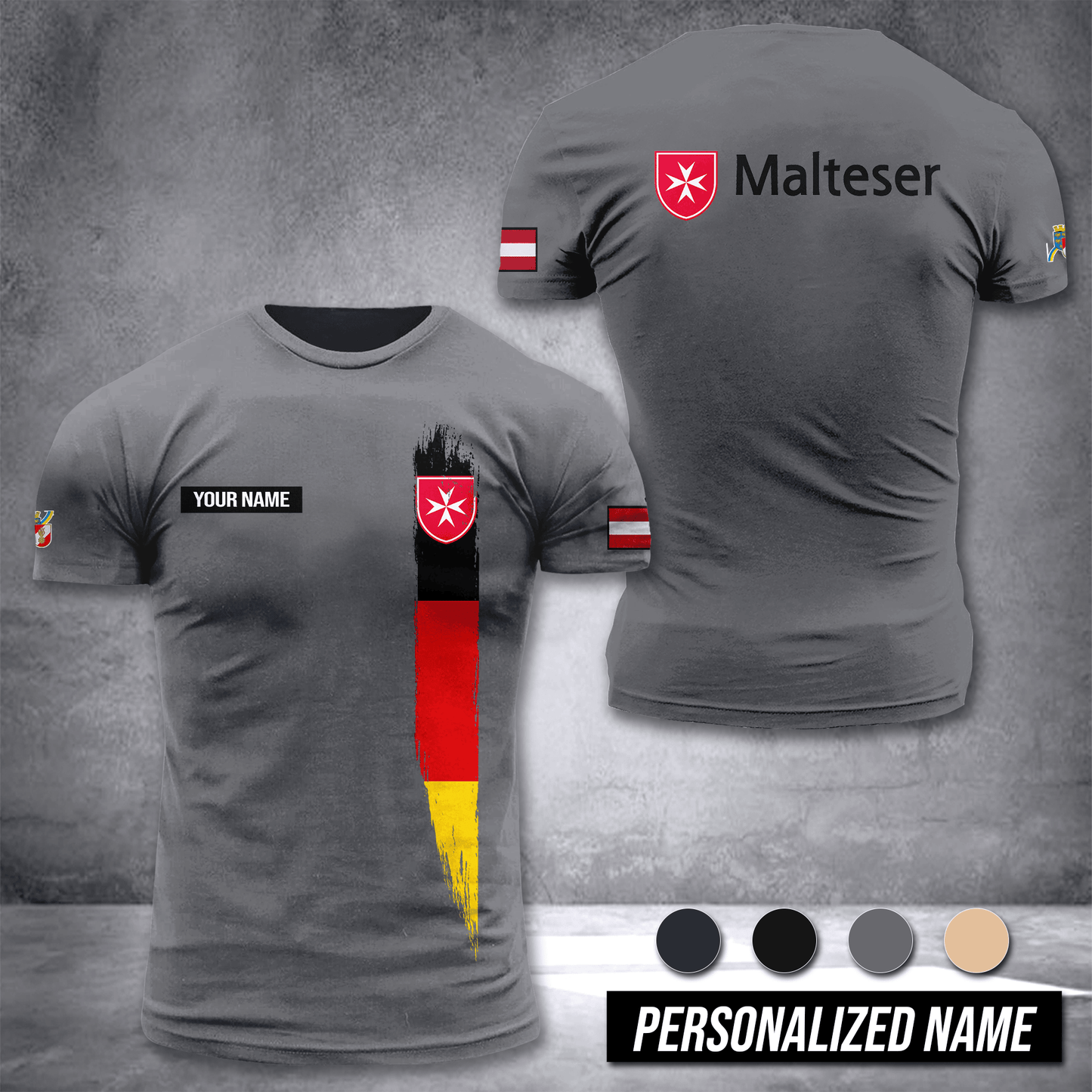 Malteser Hilfsdienst Germany customize T-shirt 3d DPE