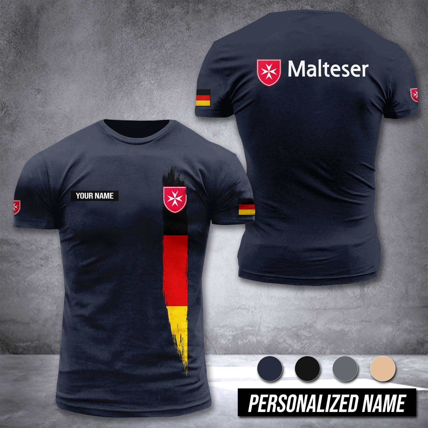 Malteser Hilfsdienst Germany customize T-shirt 3d DPE