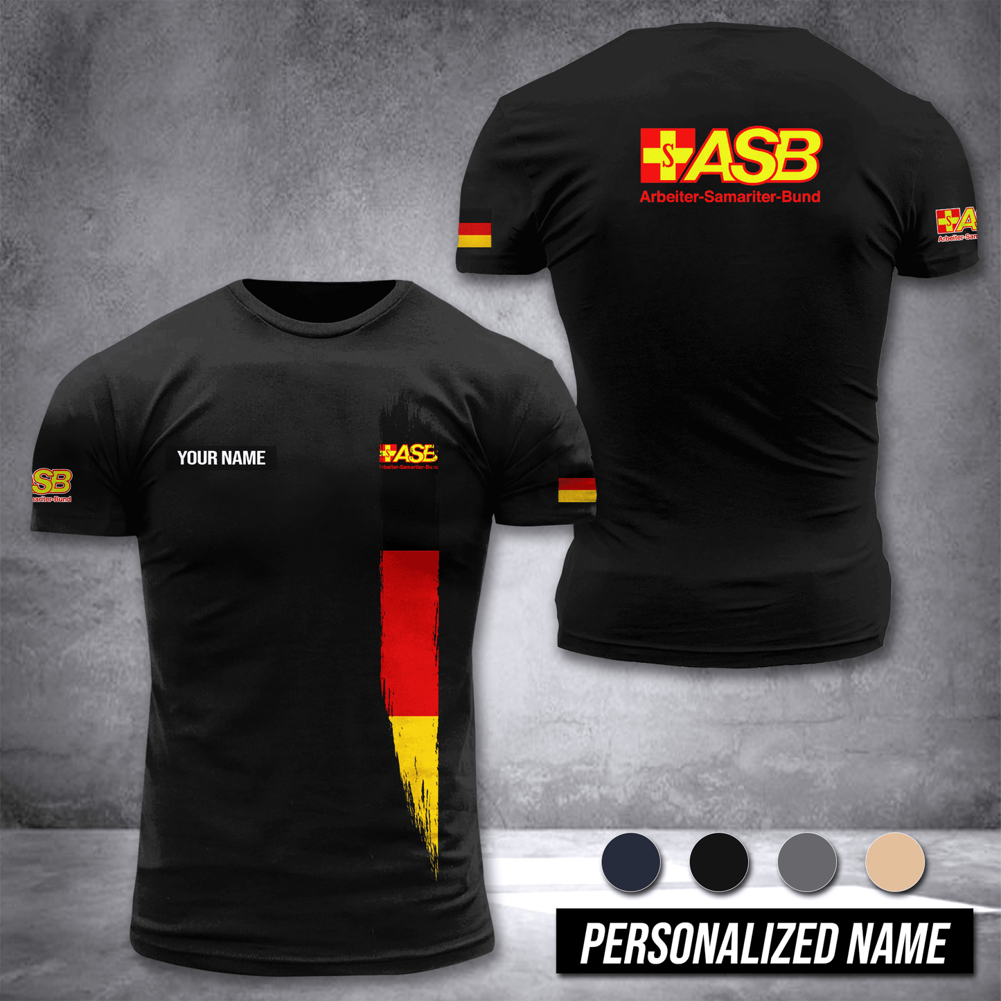 Arbeiter Samariter Bund Germany customize T-shirt 3d DPE