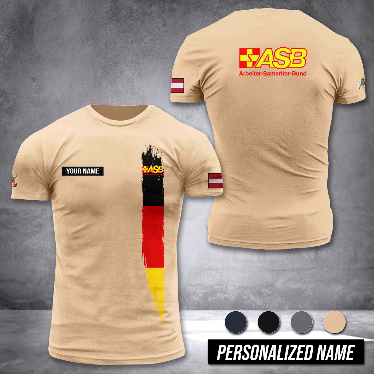 Arbeiter Samariter Bund Germany customize T-shirt 3d DPE