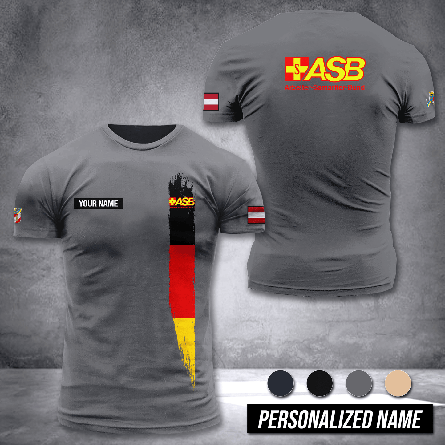 Arbeiter Samariter Bund Germany customize T-shirt 3d DPE