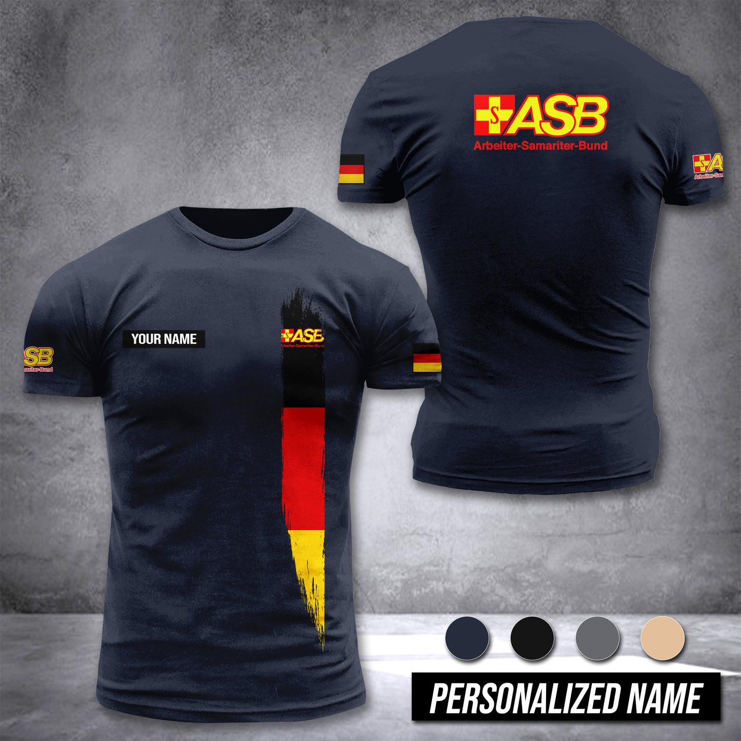Arbeiter Samariter Bund Germany customize T-shirt 3d DPE