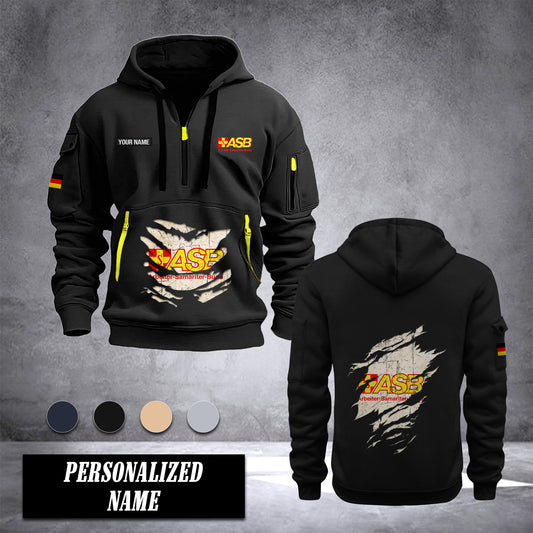 Arbeiter Samariter Bund Germany customize Hoodie Half Zipper NLG
