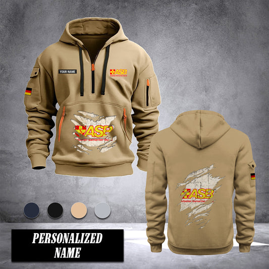 Arbeiter Samariter Bund Germany customize Hoodie Half Zipper NLG
