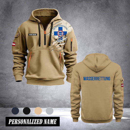 Wasserrettung Austria customize Hoodie Half Zipper 0909