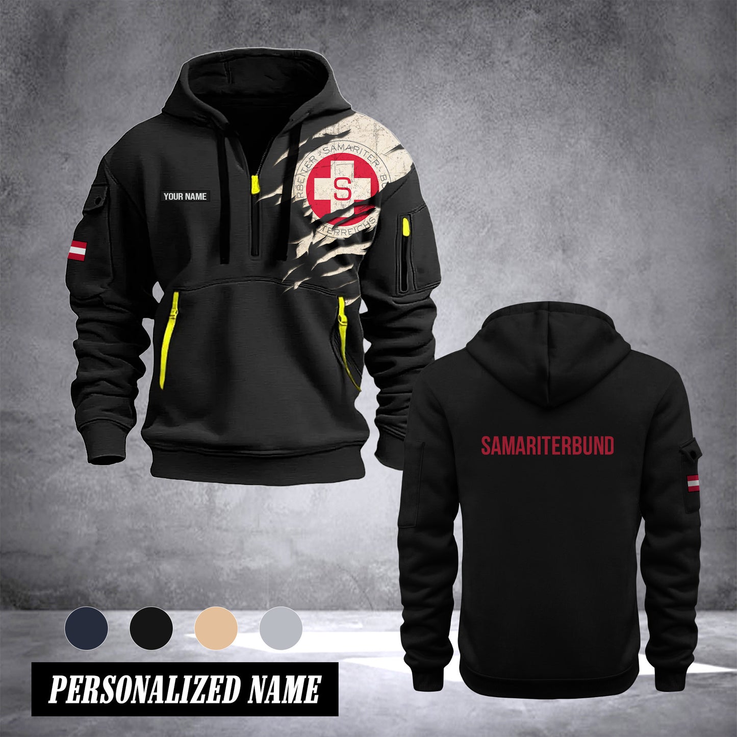Samariterbund Austria customize Hoodie Half Zipper 0909