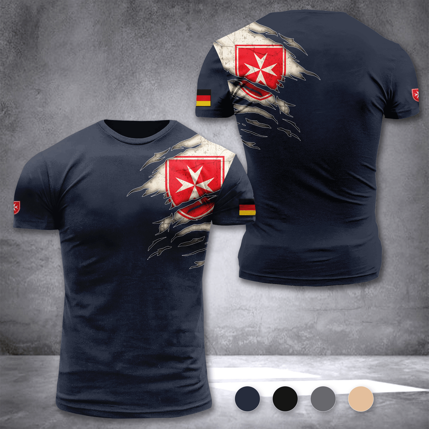 Malteser Hilfsdienst Germany customize T-shirt 3d DUC
