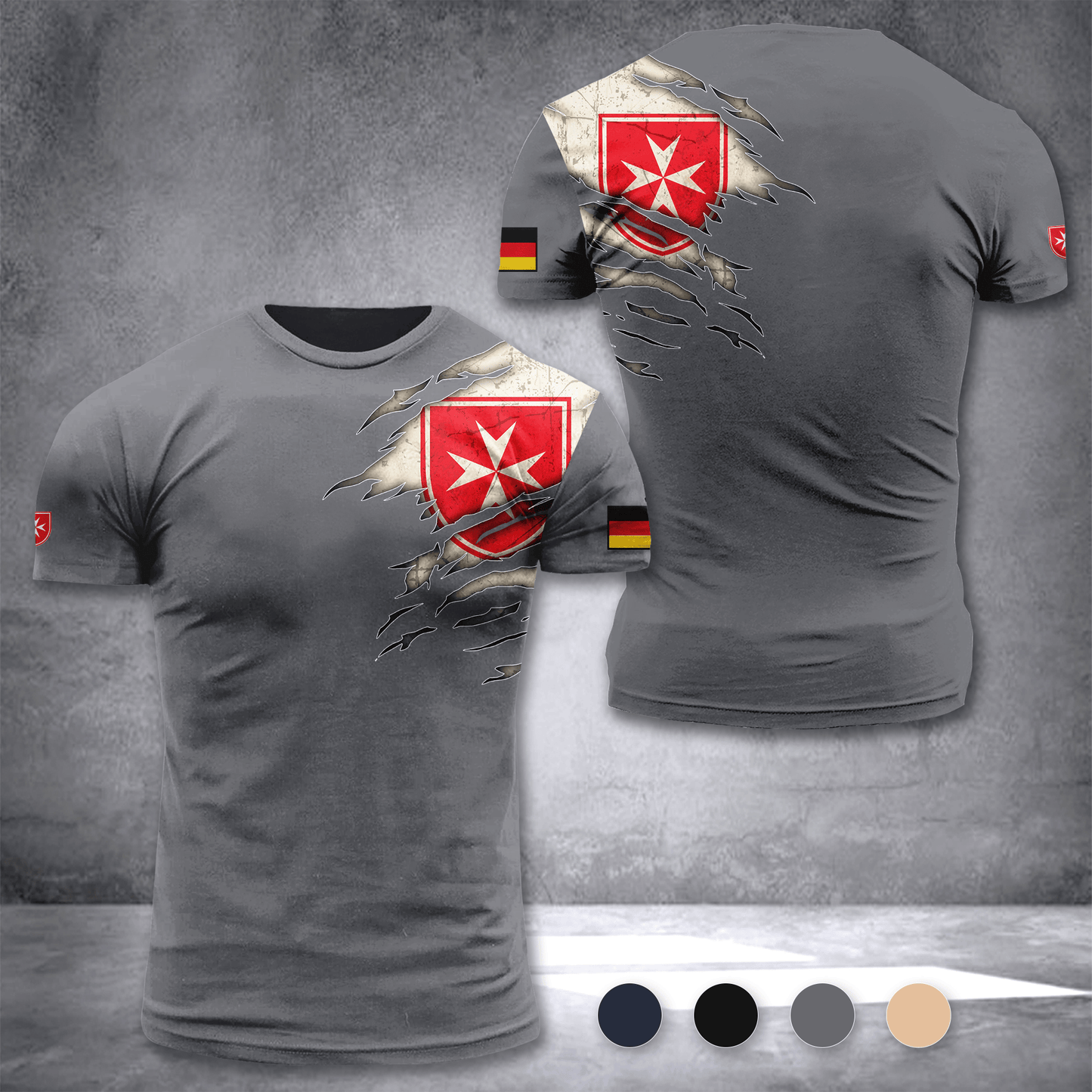 Malteser Hilfsdienst Germany customize T-shirt 3d DUC