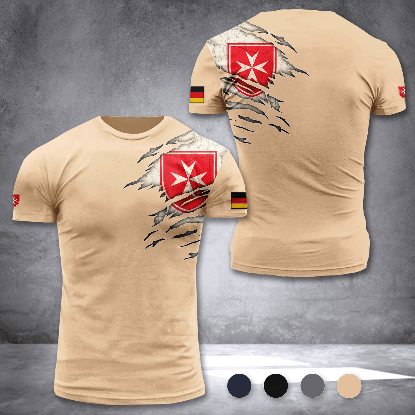 Malteser Hilfsdienst Germany customize T-shirt 3d DUC