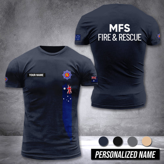 South Australian Metropolitan Fire Service customize T-shirt 3d DAH
