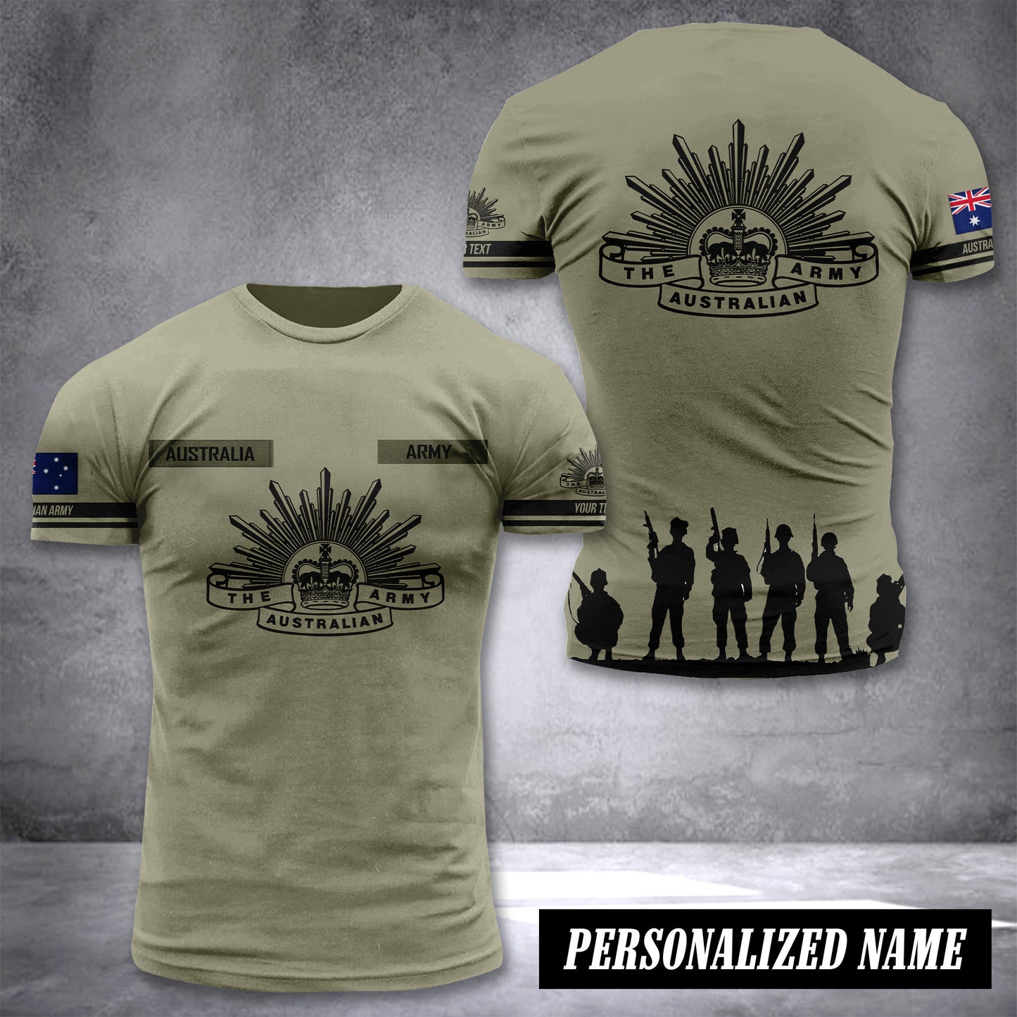 Australia Army customize hoodie T SHIRT 245