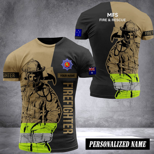 South Australian Metropolitan Fire Service customize T-shirt 3d DUC