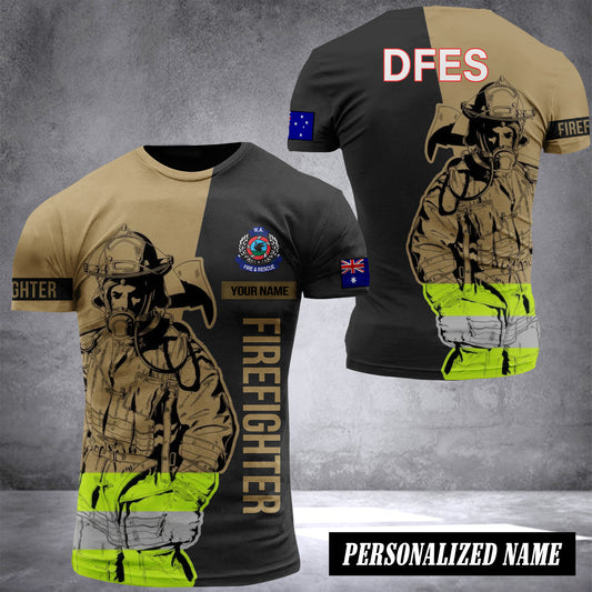 Department of Fire and Emergency Services Australia customize T-shirt 3d DUC
