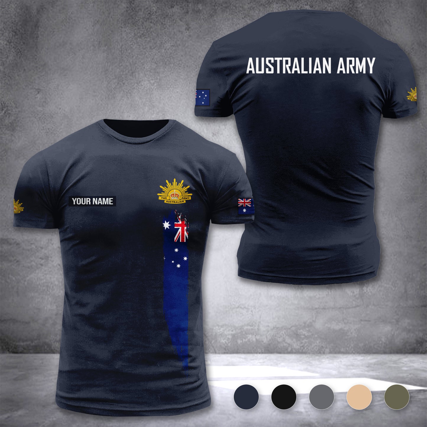 Australia Army customize T-shirt 3d DUC
