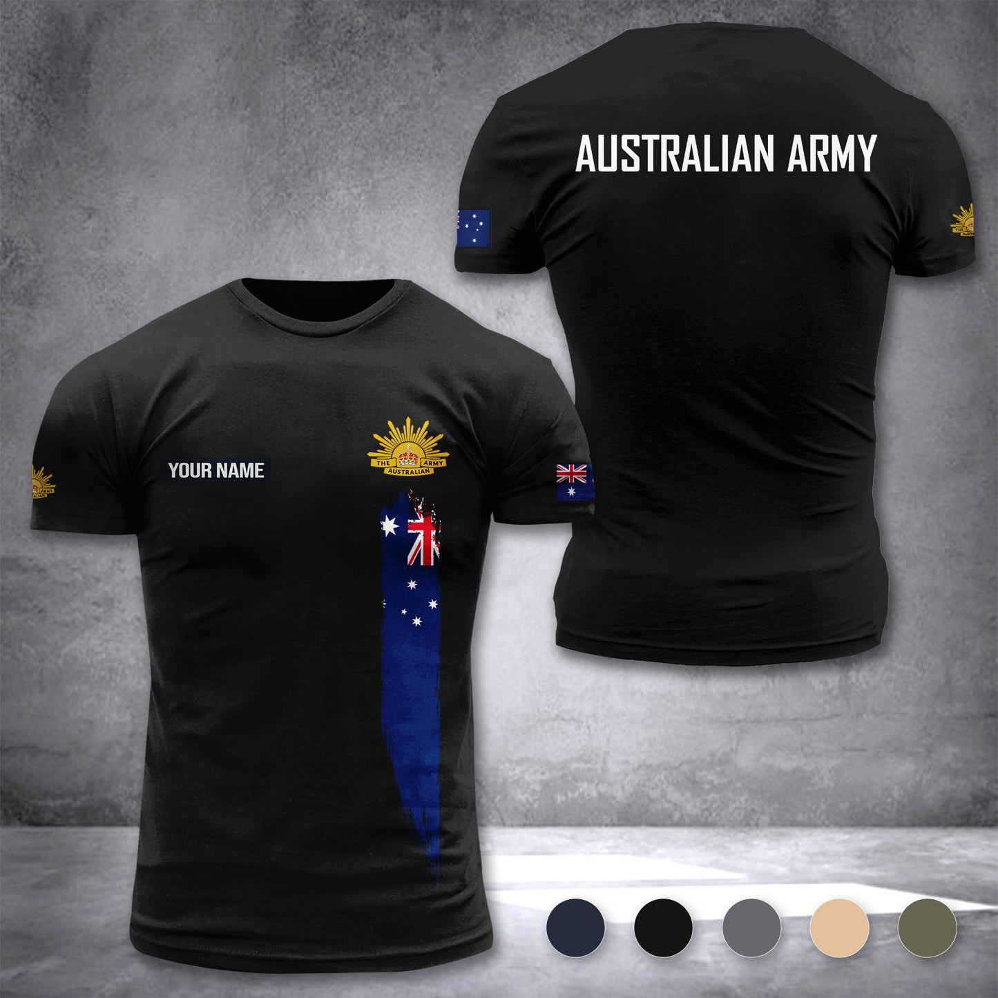 Australia Army customize T-shirt 3d DUC