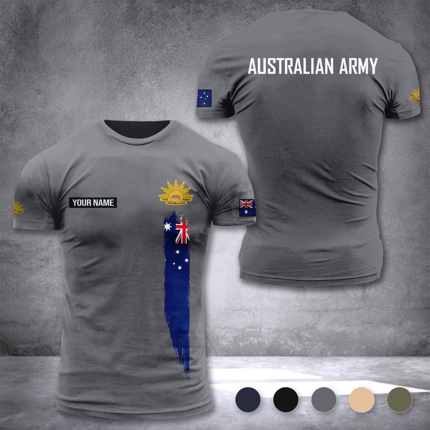Australia Army customize T-shirt 3d DUC